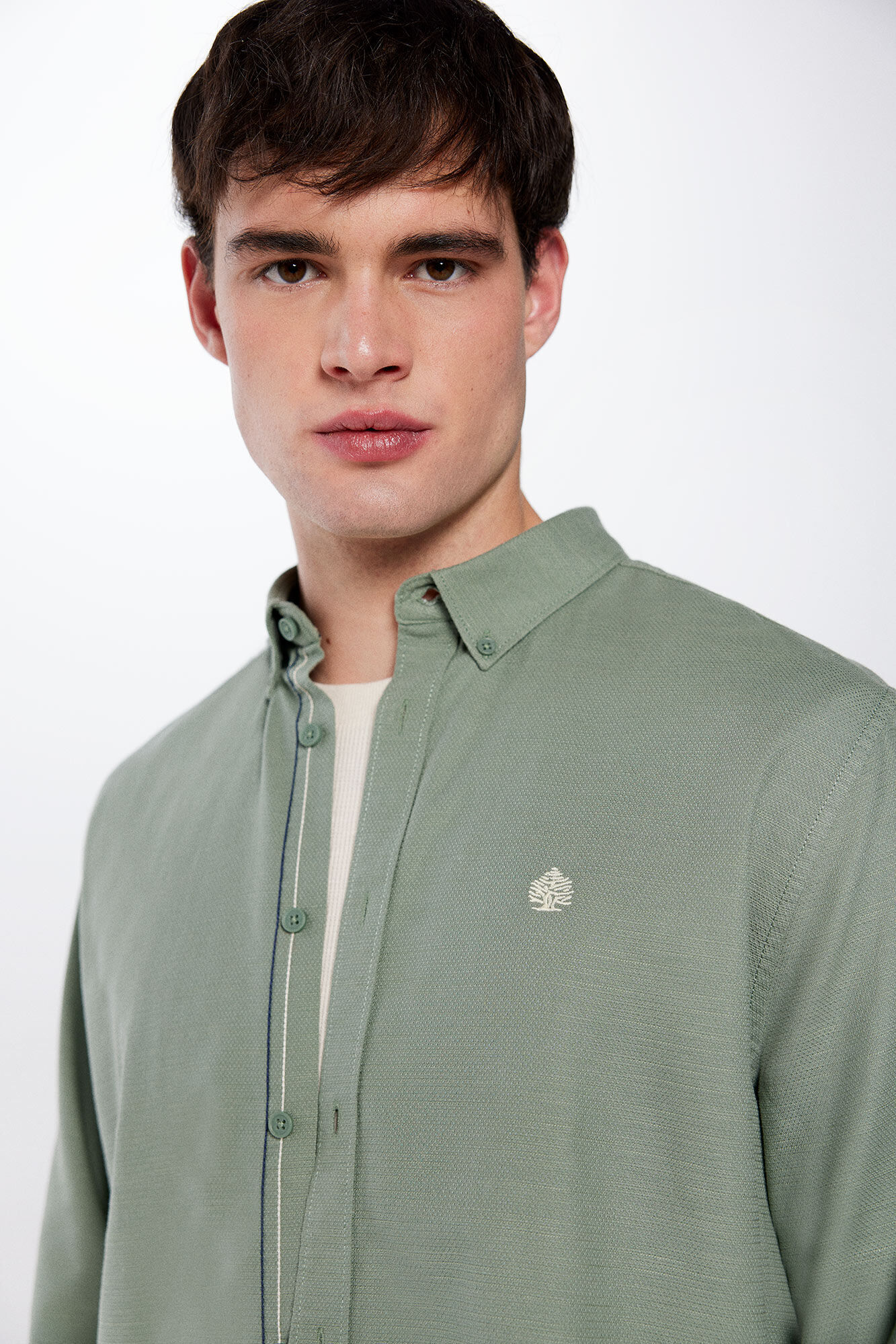 Camisa estructura rustica Camisas de hombre Springfield MX