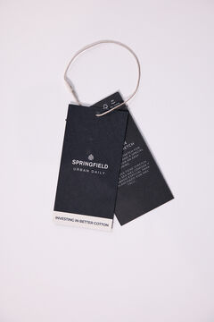 Springfield Camisa dobby bicolor azulado