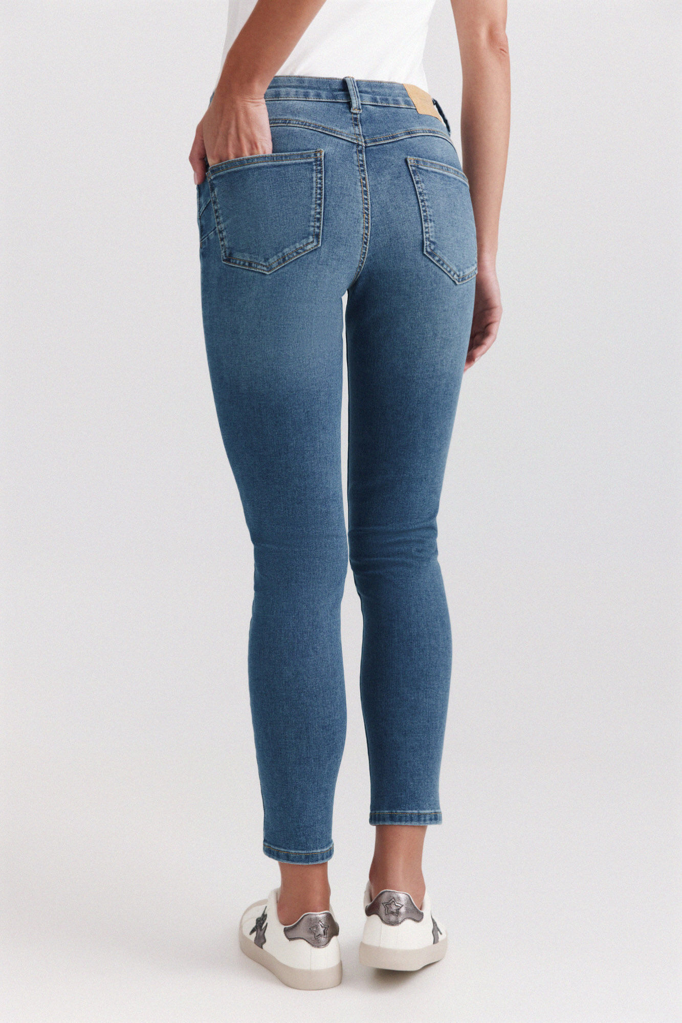 Springfield Jeans skinny push up azul