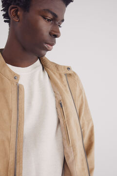 Springfield Cazadora efecto ante beige