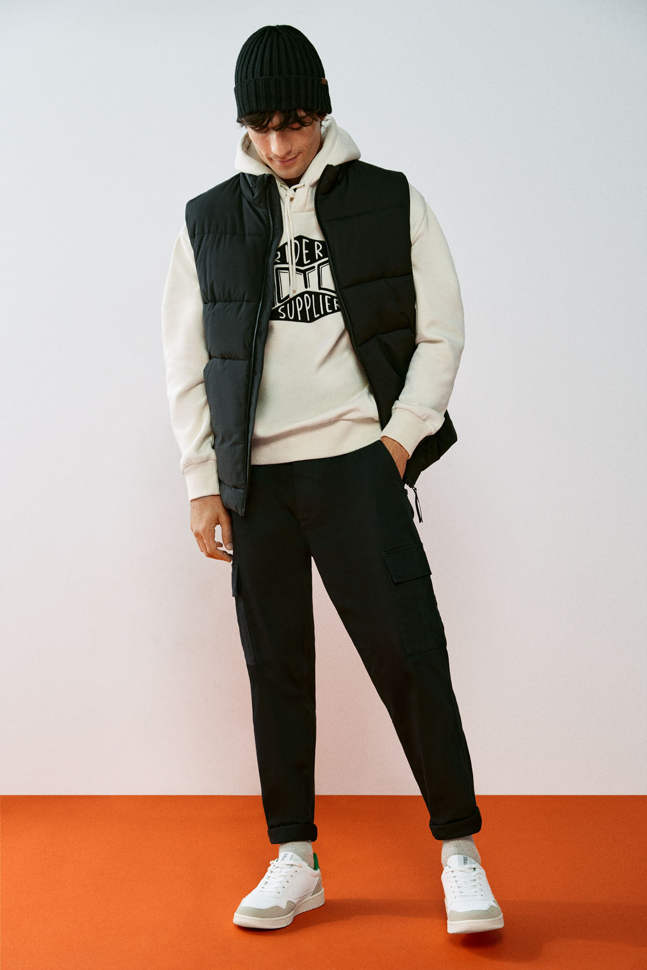 Springfield Chaleco acolchado t&eacute;rmico negro