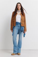 Springfield Jeans de corte bota azul