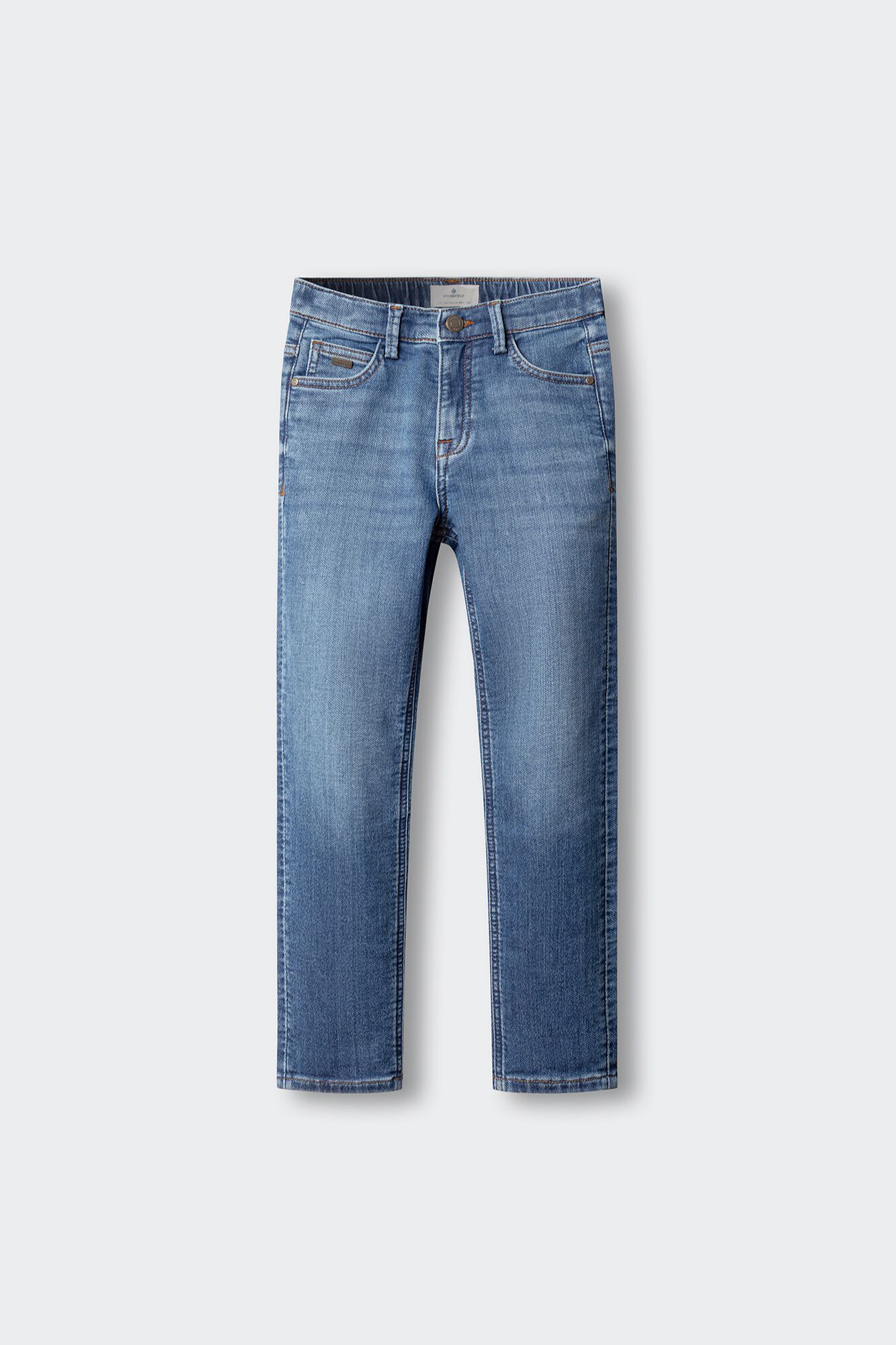 Springfield Kids Pantal&oacute;n de mezclilla tejido para ni&ntilde;o