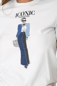 Springfield Playera estampada manga corta natural