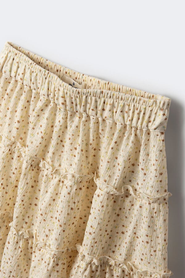 Springfield Kids Falda flores niña blanco