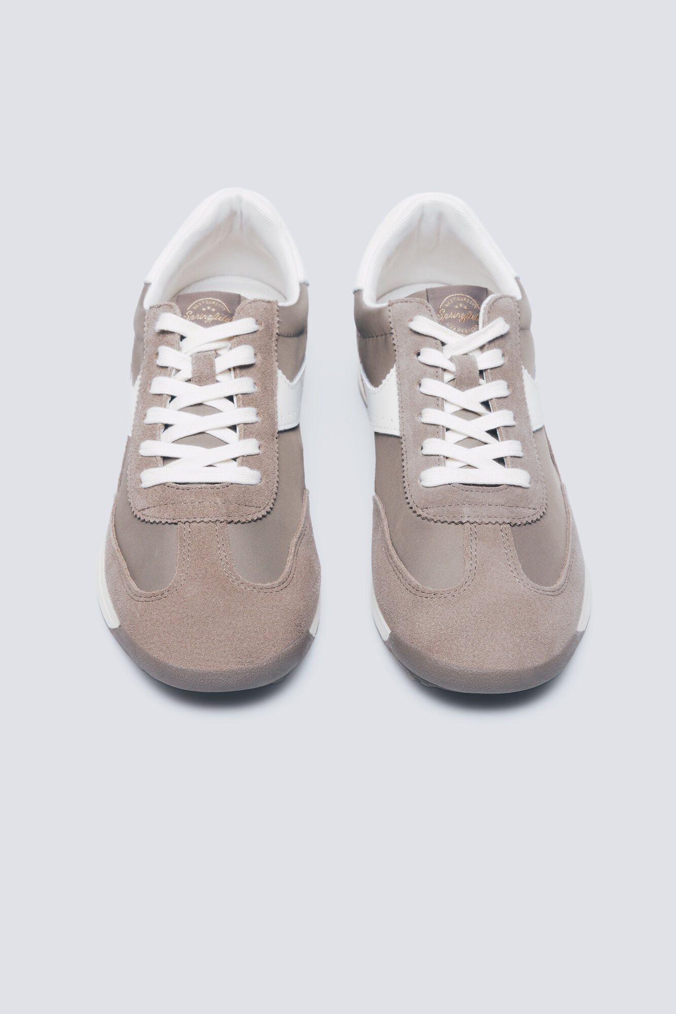 Springfield Sneaker de piel estilo retro caf&eacute;