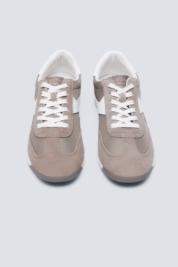 Springfield Sneaker de piel estilo retro café