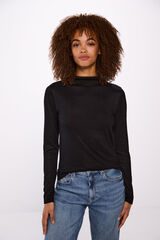 Springfield Playera cuello perkins tacto suave negro
