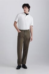 Springfield Jeans lavado medio claro wide leg kaki