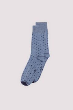 Springfield Calcetín jacquard lunares marino