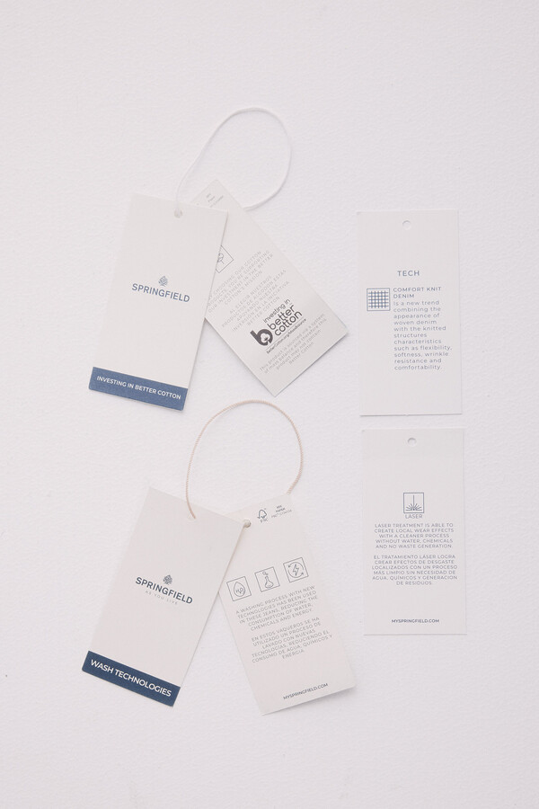 Springfield Bermuda vaquera en knit denim claro slim fit turquesa