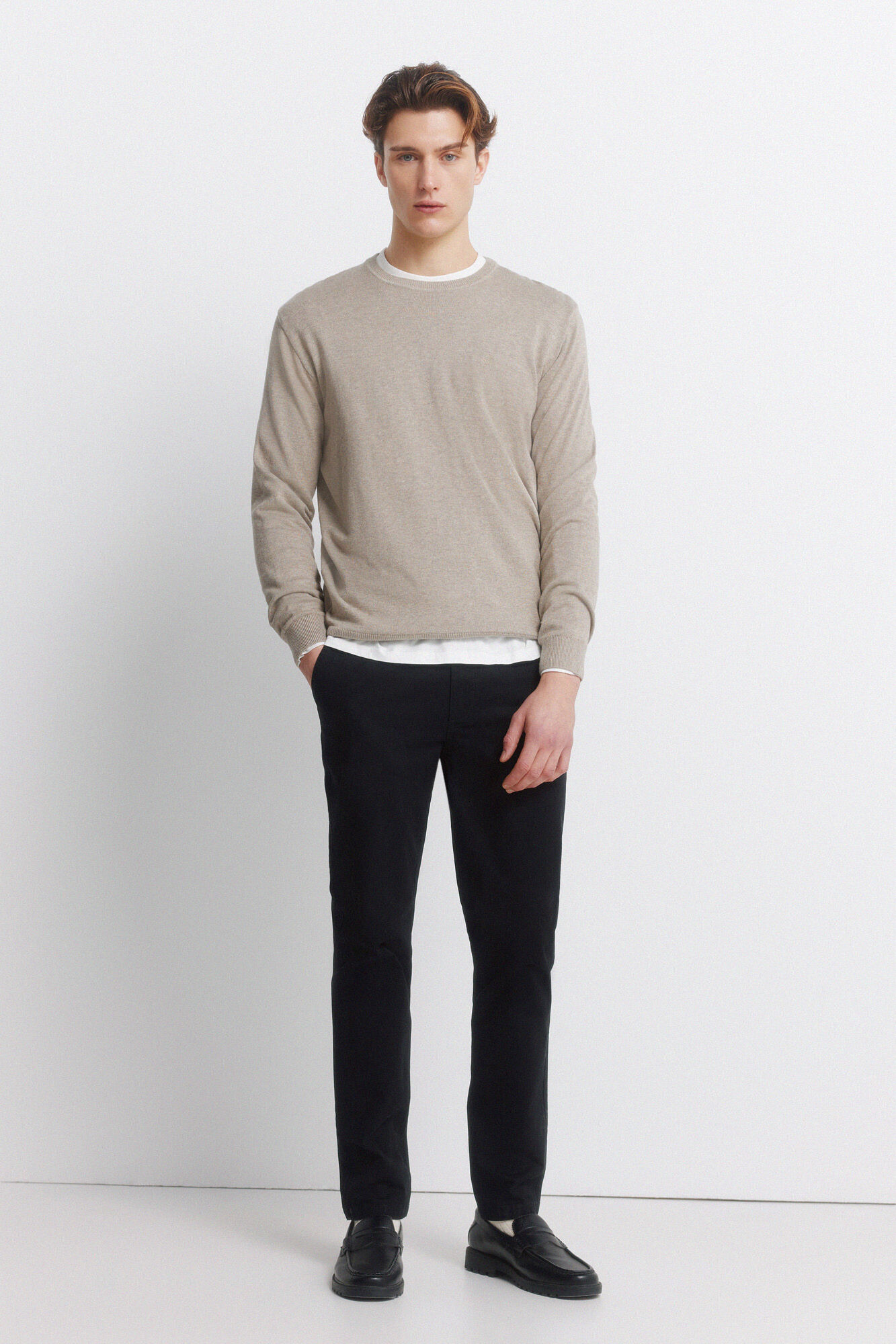 Springfield Su&eacute;ter b&aacute;sico con logo Springfield caf&eacute;