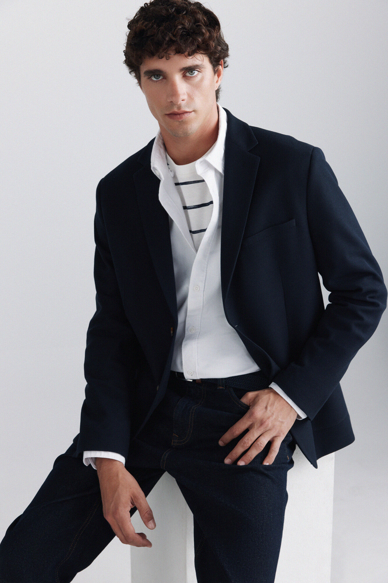 Springfield Blazer ojo de perdiz azul