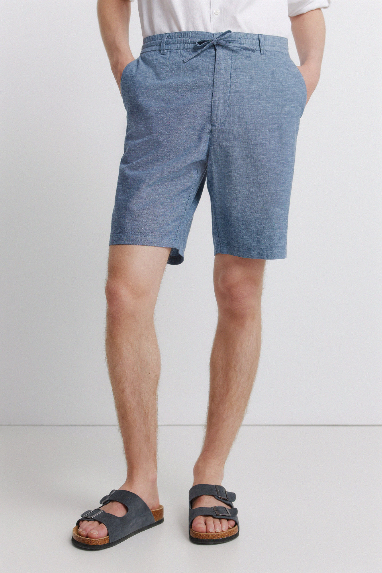 Springfield Bermudas de lino comfort slim fit