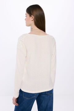 Springfield Playera chenilla hombros crochet estampado
