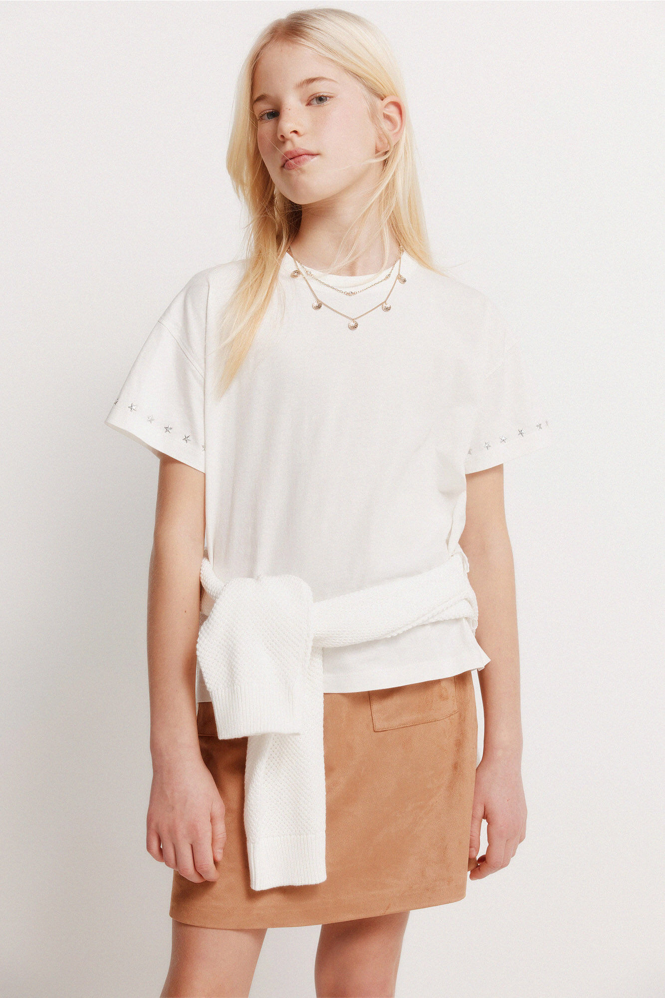 Springfield Kids Playera manga corta con tachas para ni&ntilde;a