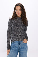 Springfield Playera cuello perkins tacto suave café