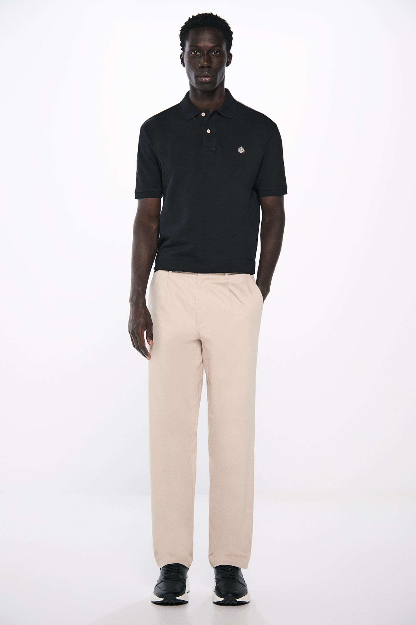 Springfield Polo piqu&eacute; b&aacute;sico regular fit negro
