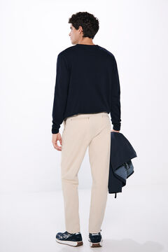 Springfield Pantalón chino slim fit color beige