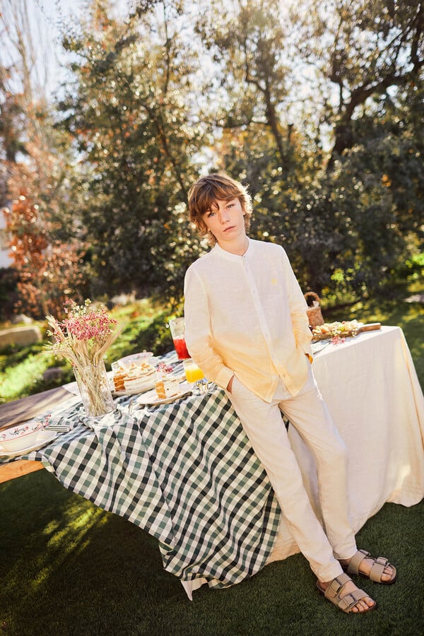 Springfield Kids Camisa Dipdye niño amarillo