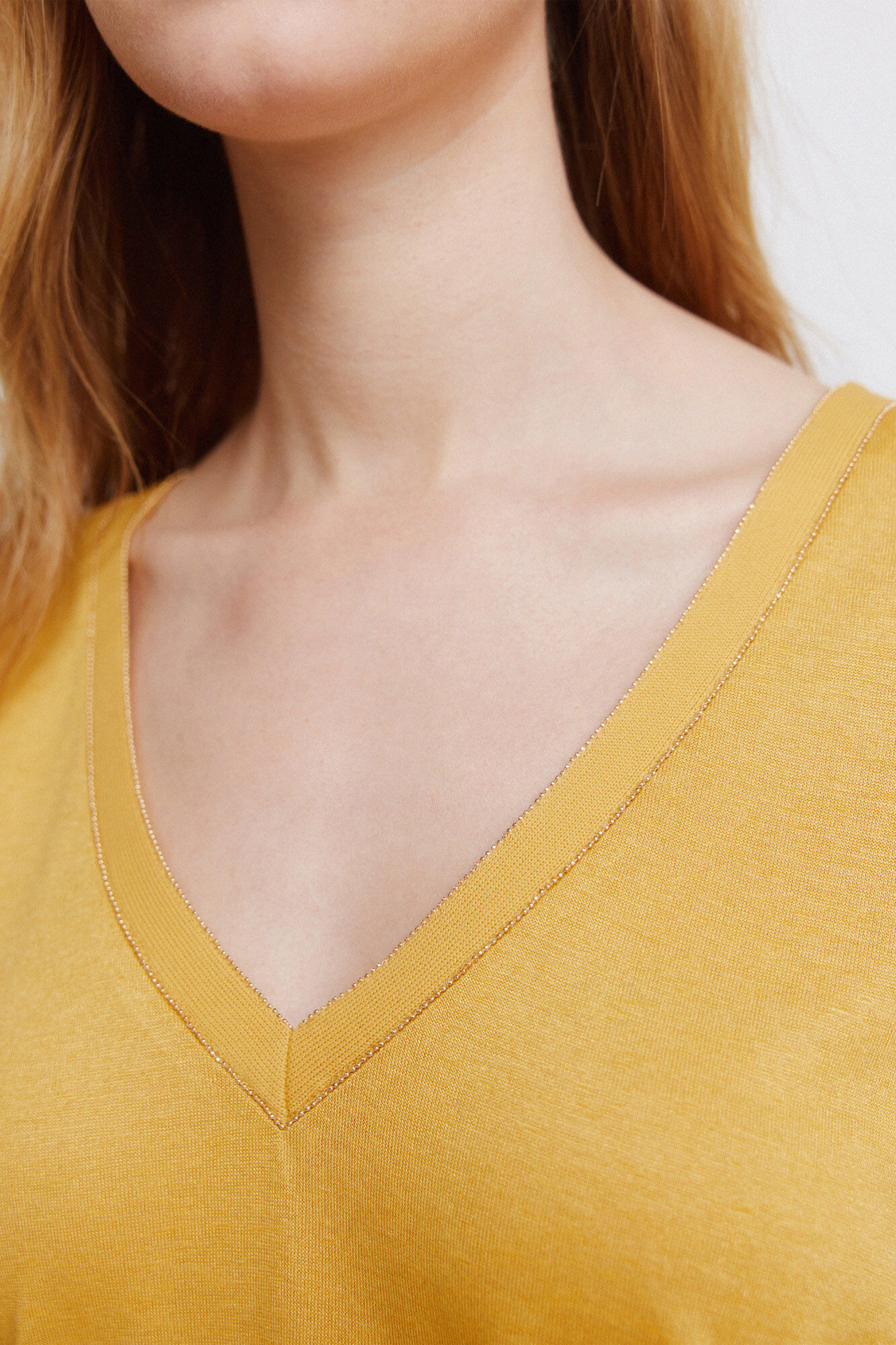 Springfield Playera manga murci&eacute;lago amarillo