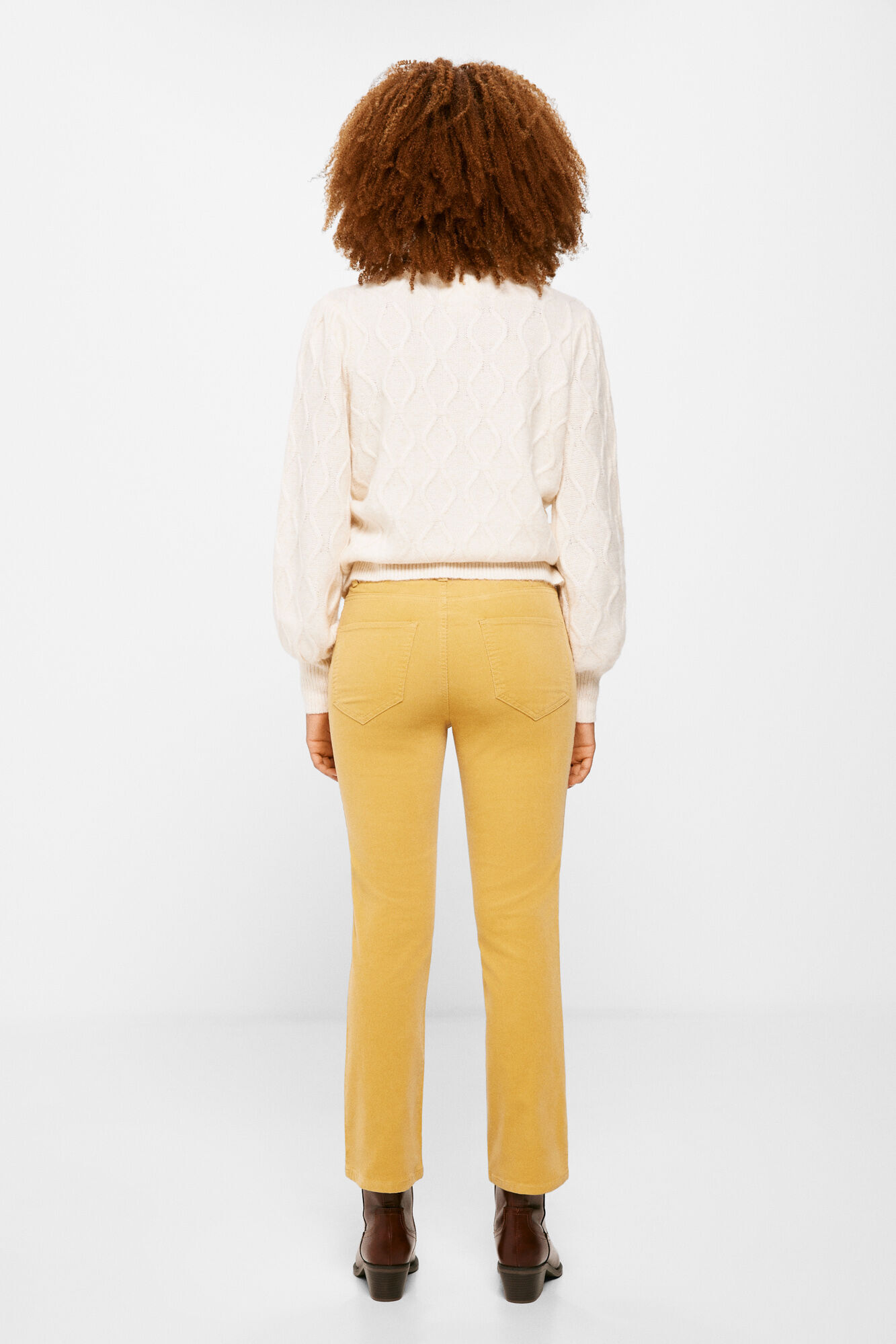 Springfield Pantal&oacute;n Pana Kick Flare amarillo