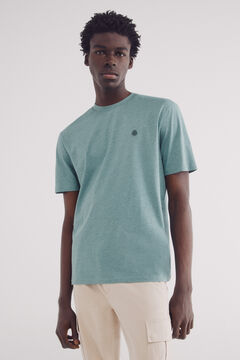 Springfield Playera melange básica verde