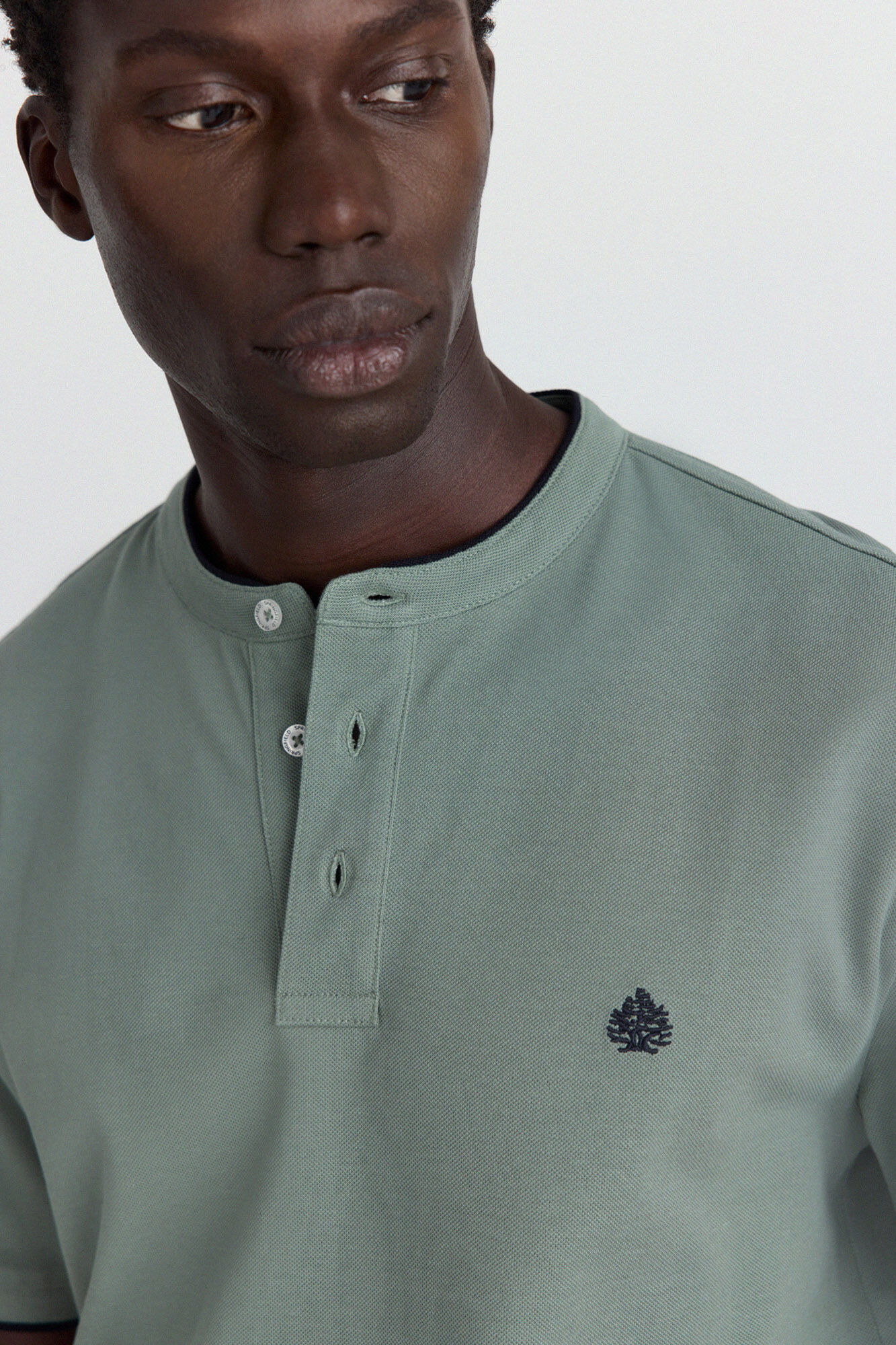 Springfield Polo de piqu&eacute; cuello mao slim fit