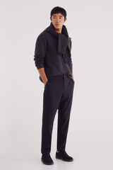 Springfield Pantalón chino jogger estructura gris