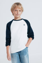 Springfield Kids Camiseta manga larga bicolor niño azul