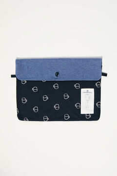 Springfield Pijama largo waffle café azul