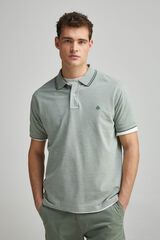 Springfield Polo piqué detalles contraste regular fit verde