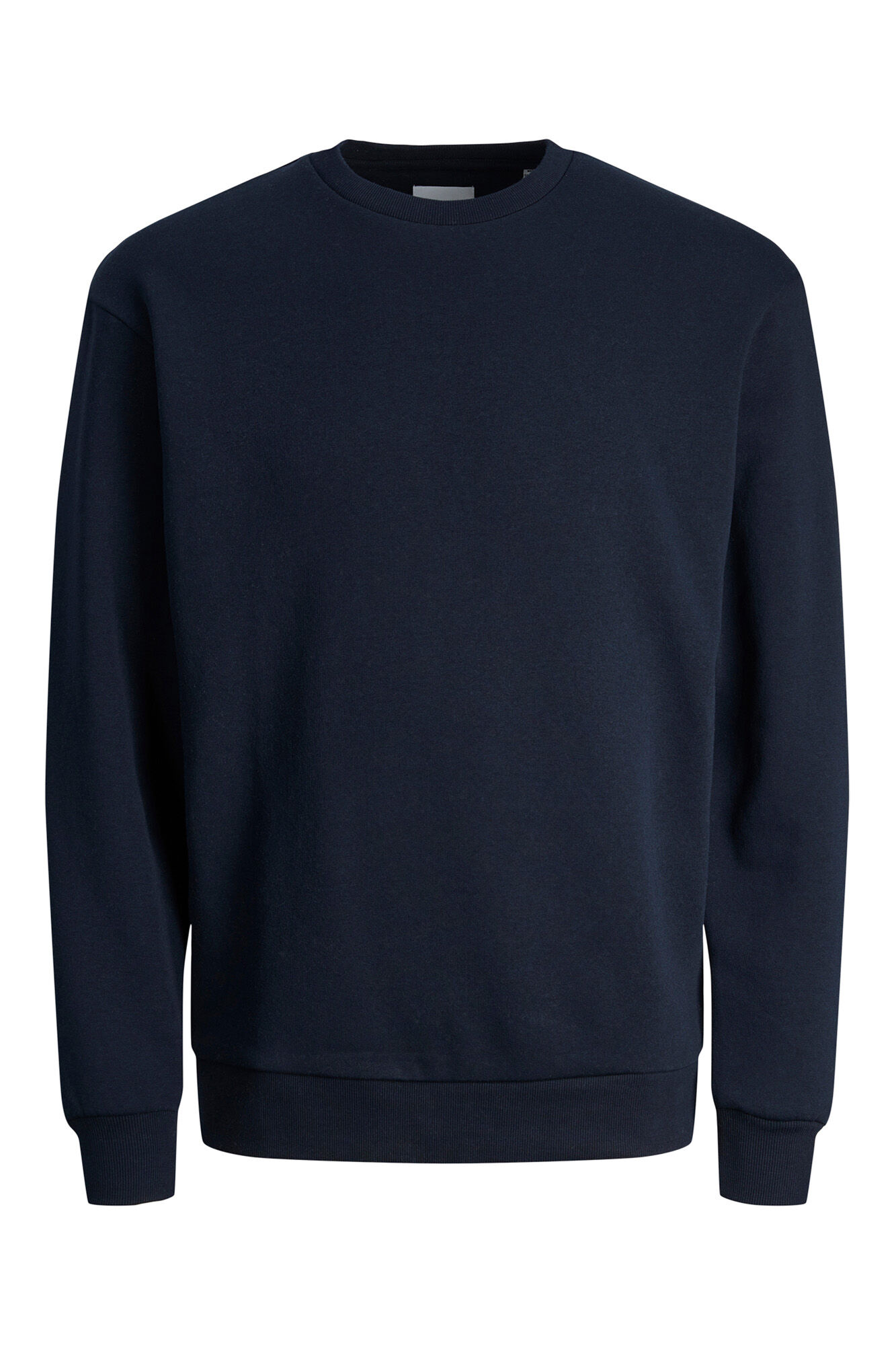 Jack & Jones Sudadera b&aacute;sica de cuello redondo marino
