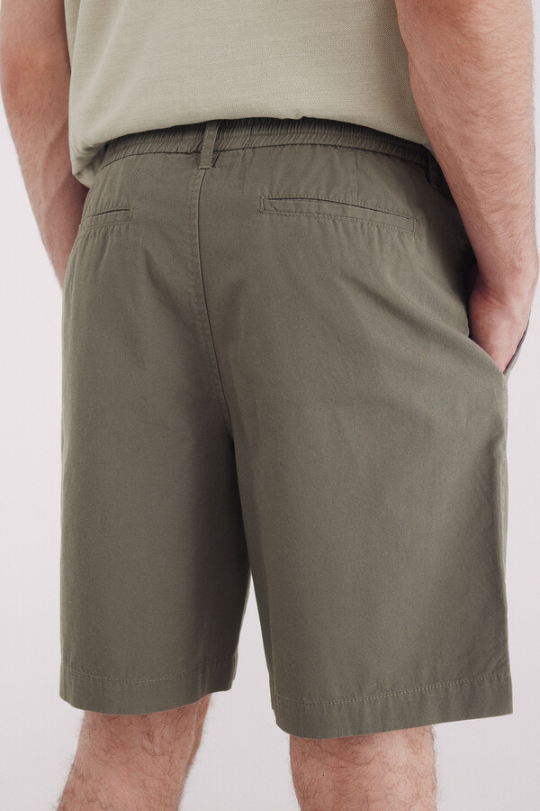 Springfield Bermuda fluida relaxed fit kaki