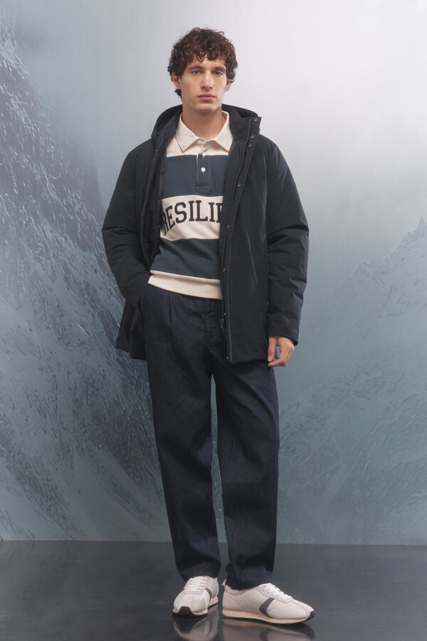 Springfield Parka térmica acolchado azul