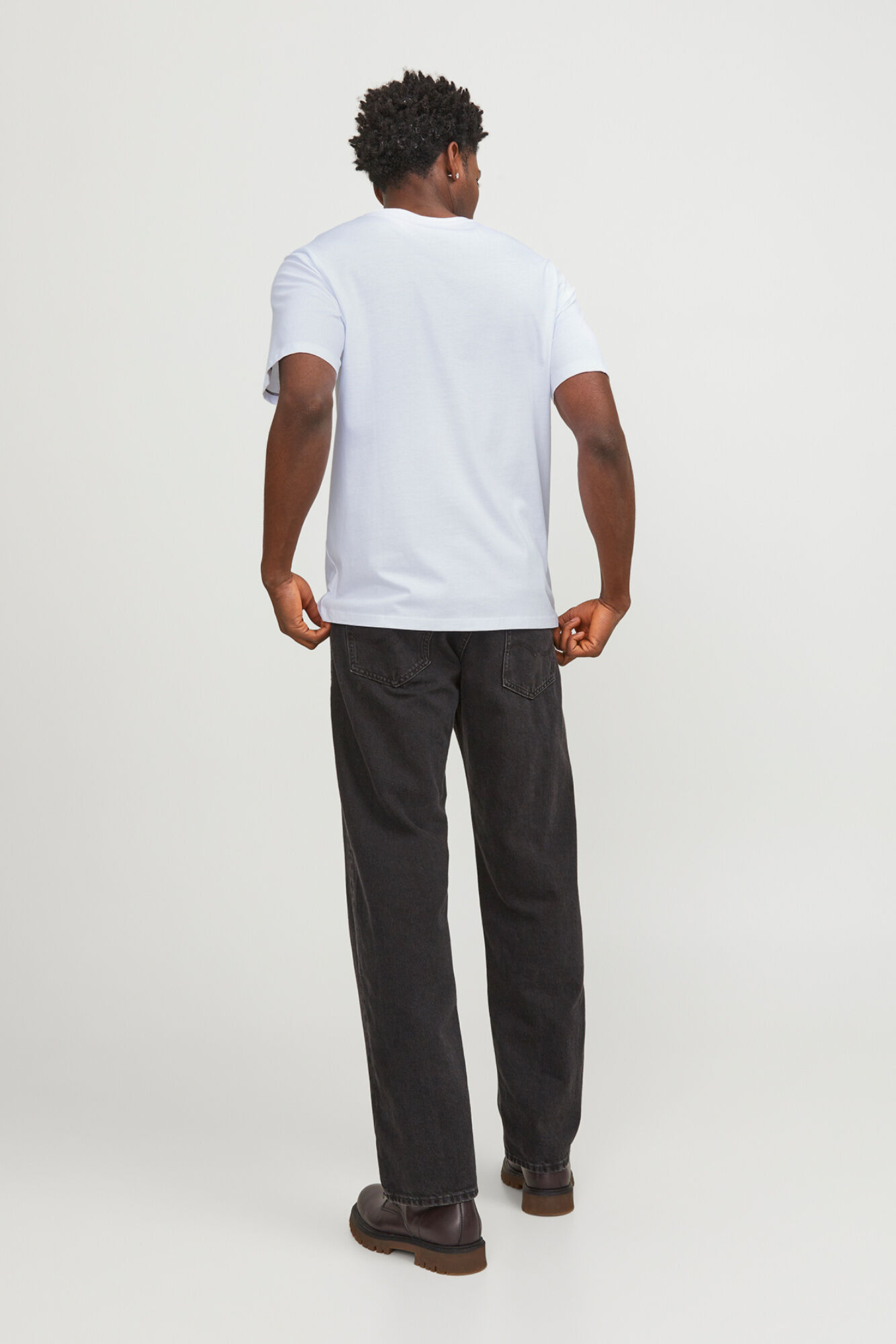 Jack & Jones Playera de manga corta con logo natural