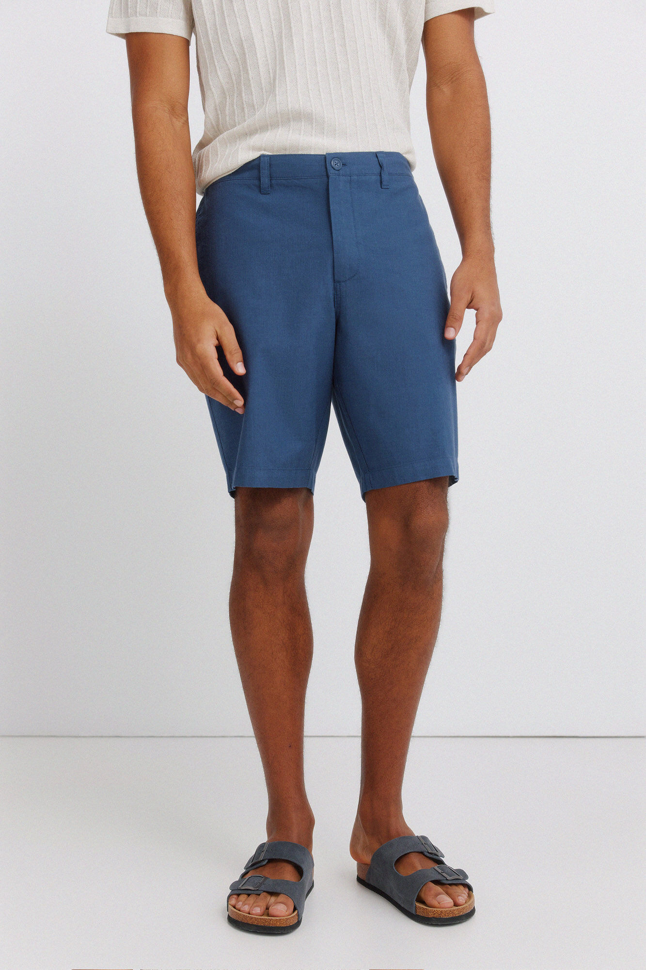 Springfield Bermudas estructuradas azul