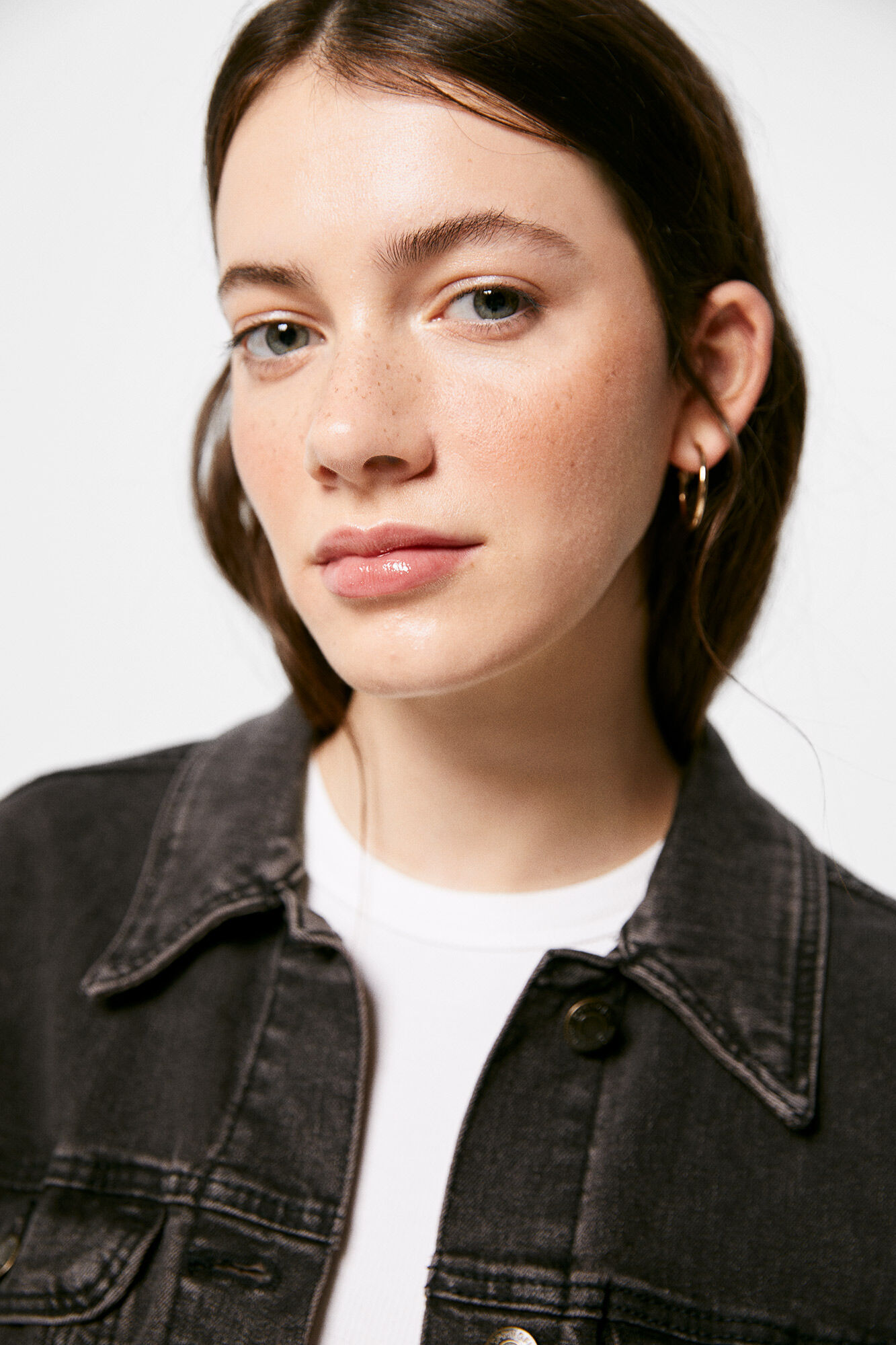 Springfield Chamarra Vaquera Algod&oacute;n negro