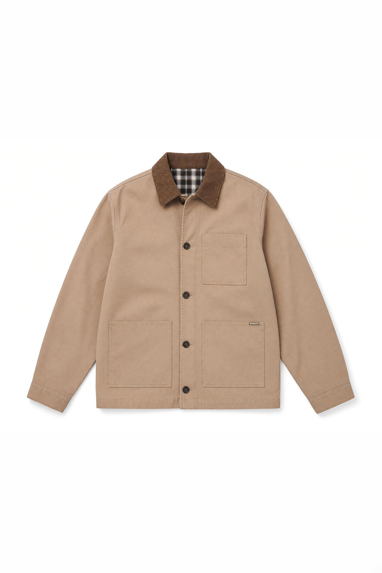 Springfield Sobrecamisa de algod&oacute;n beige