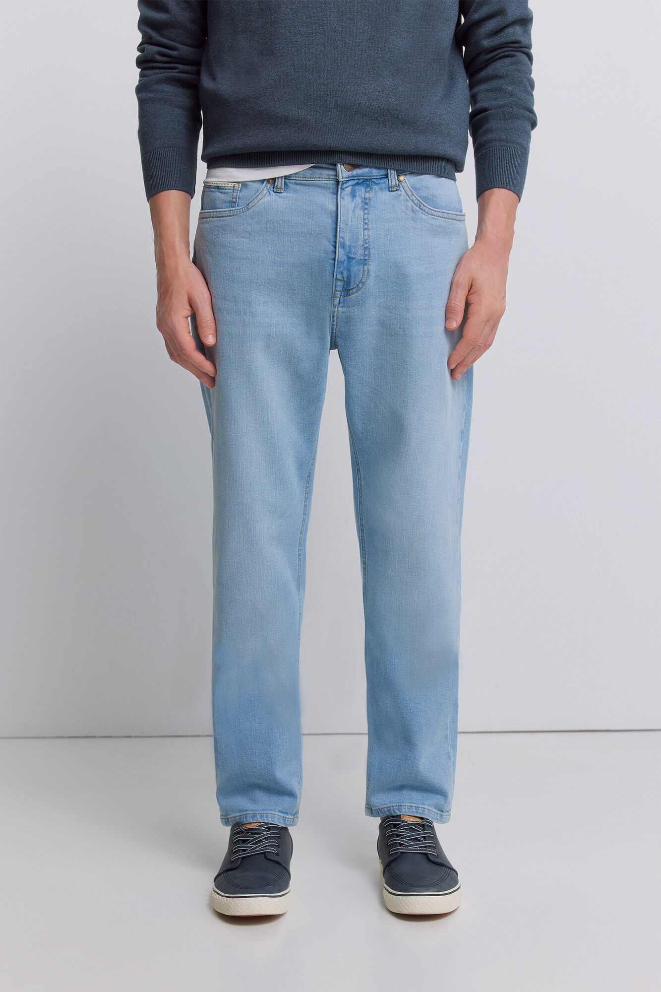 Springfield Jeans lavado claro slim fit azul indigo