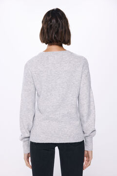 Springfield Suéter detalles pointelle gris