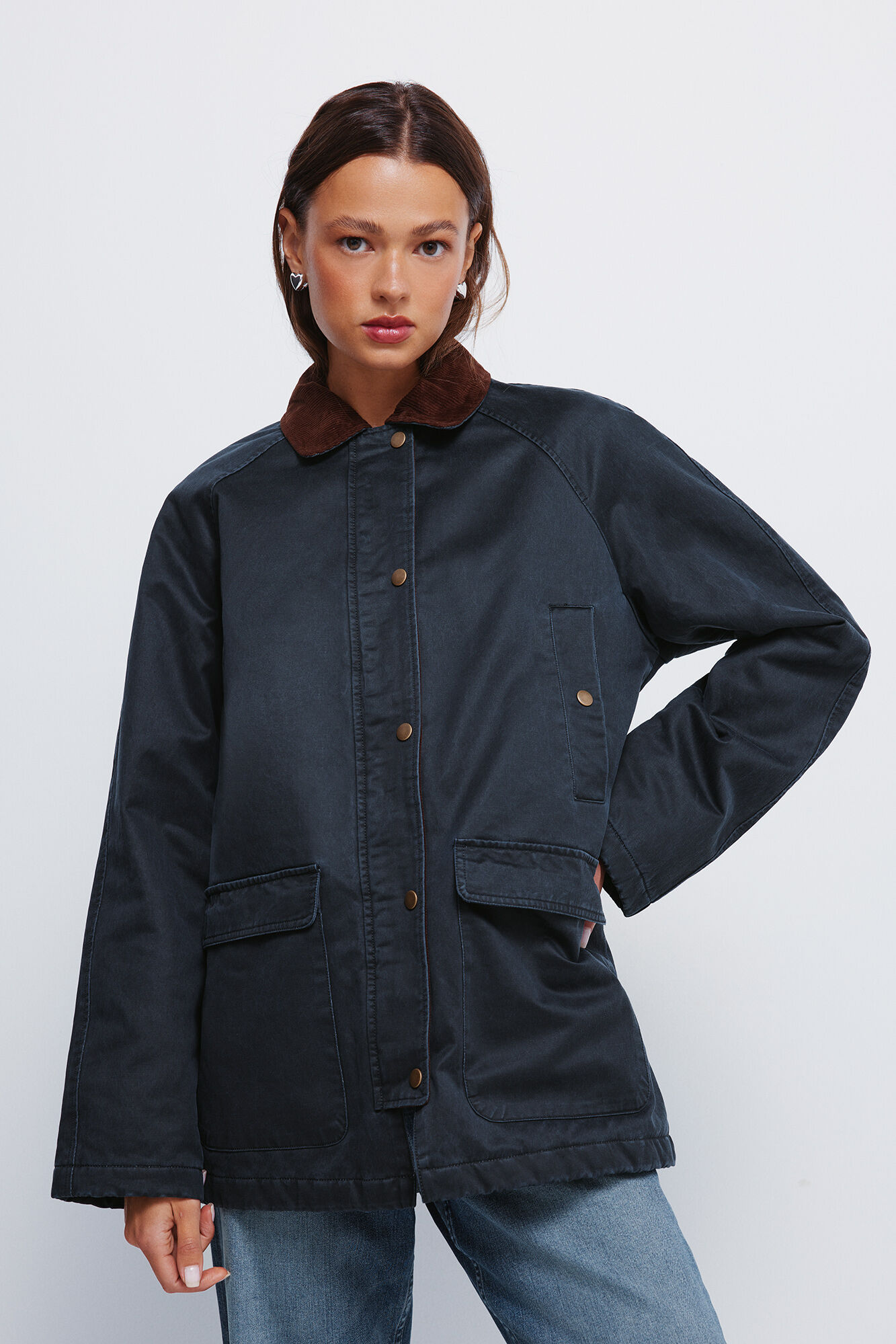 Springfield Parka encerada azulado