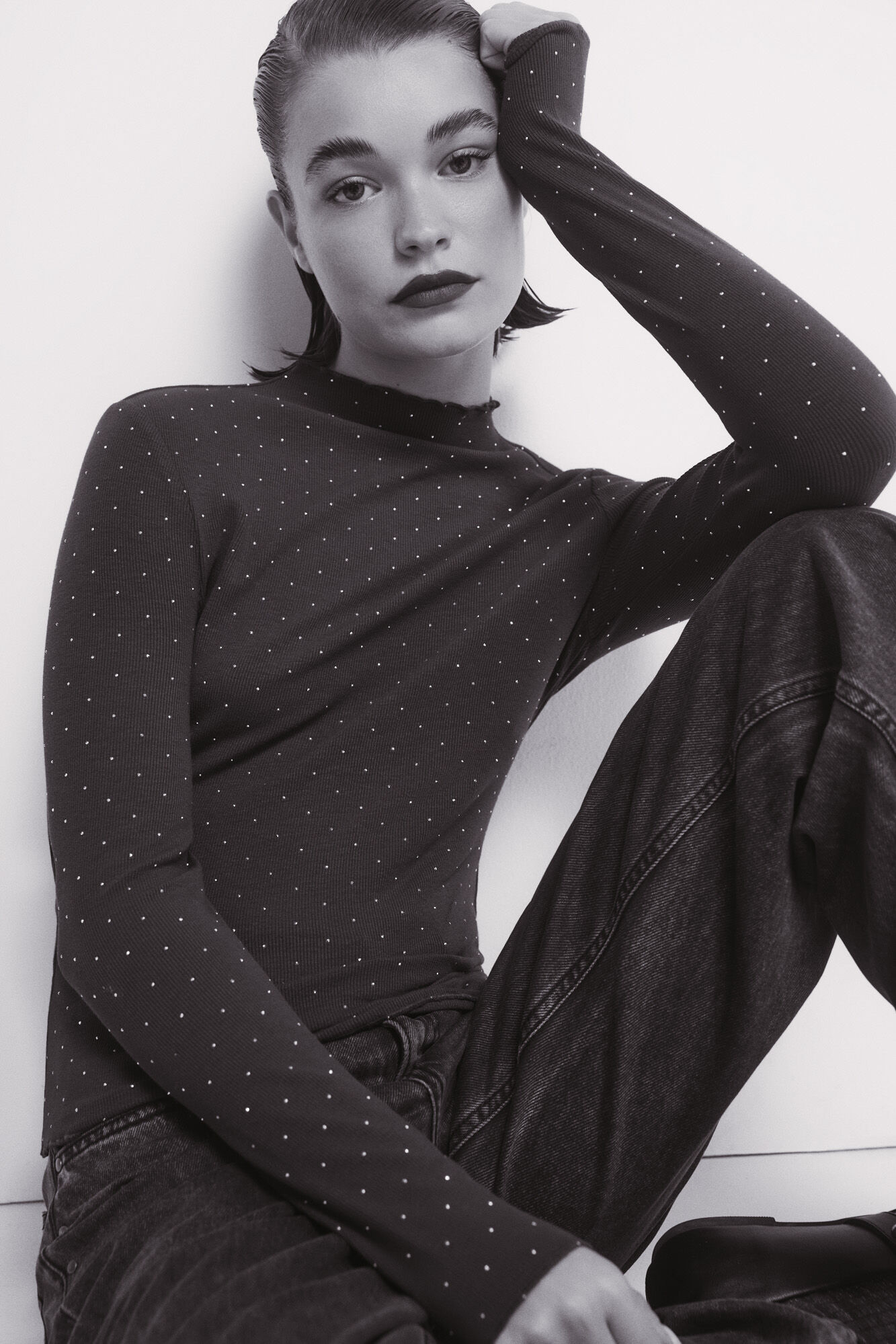 Springfield Playera con diamantes de imitaci&oacute;n