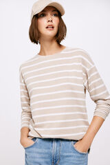 Springfield Playera Rayas Punto Cortado gris