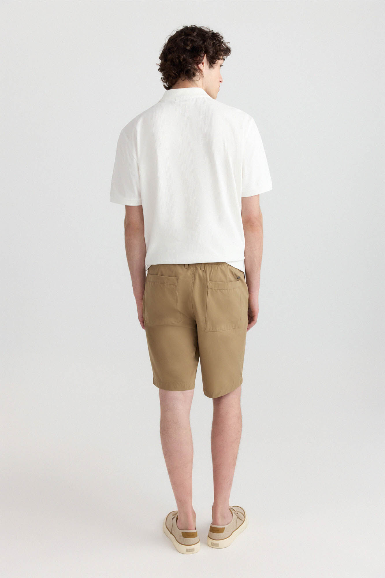 Springfield Bermudas t&eacute;cnicas wide & relaxed fit beige