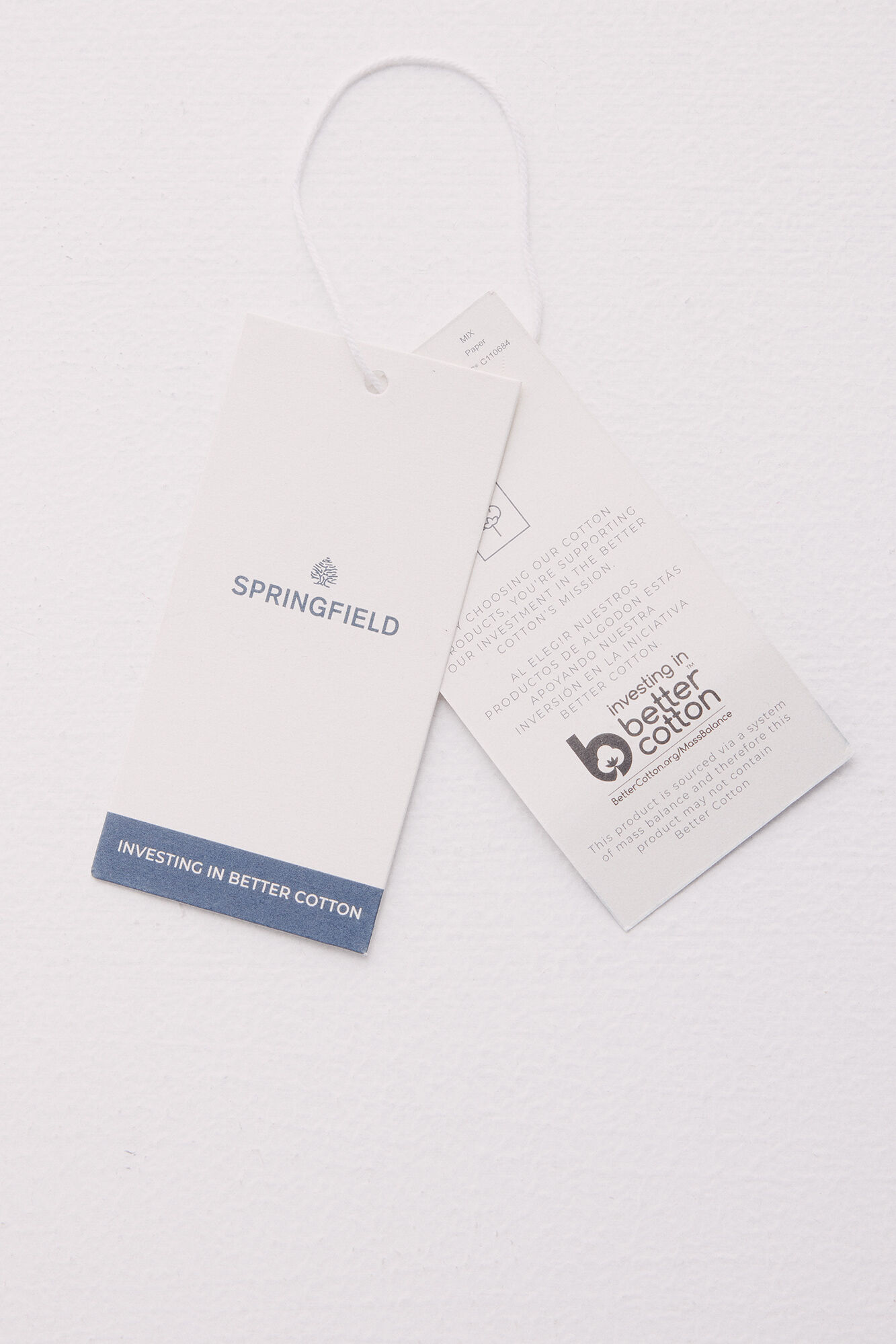 Springfield Camisa cotton slub rayas p&uacute;rpura