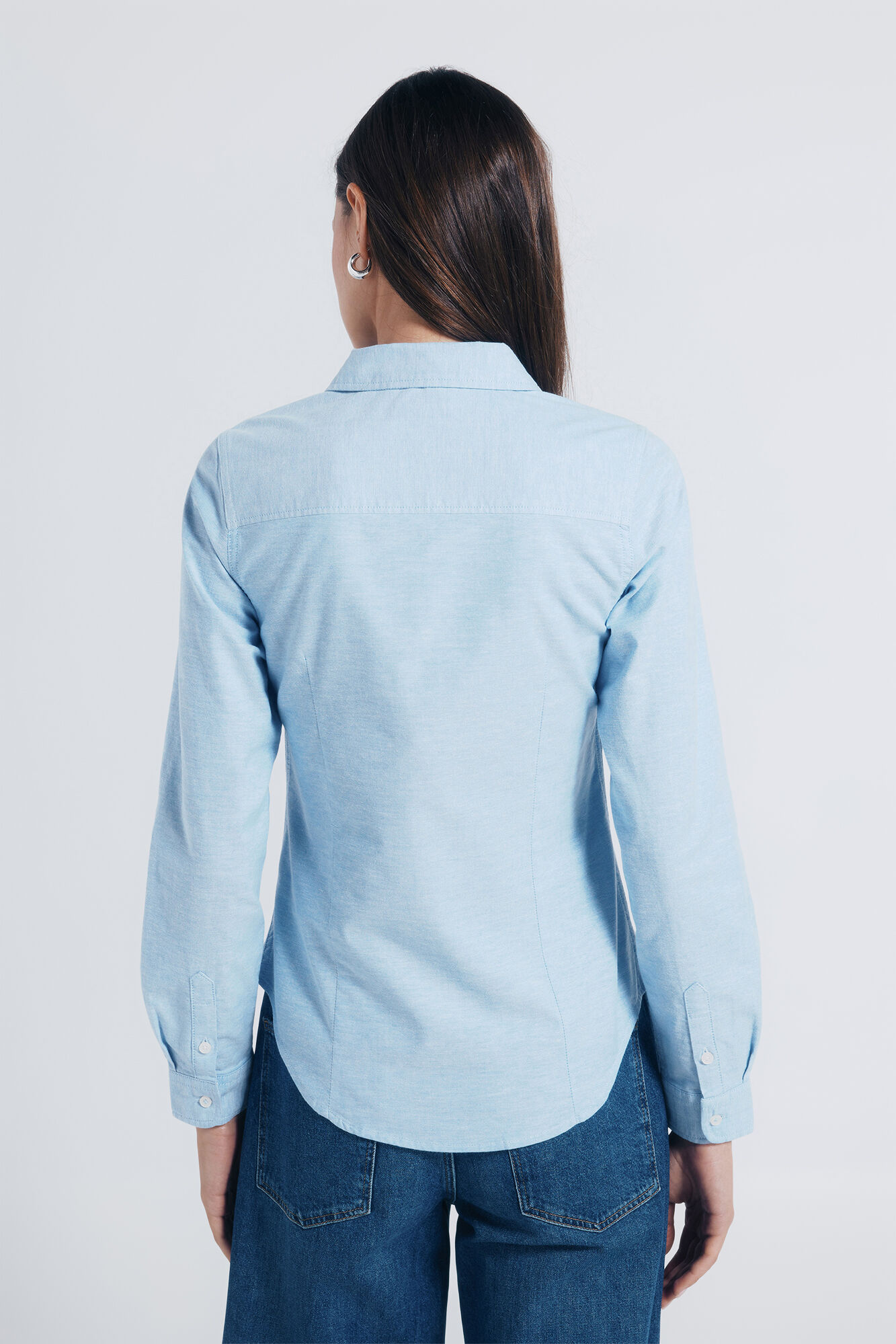 Springfield Camisa oxford algod&oacute;n azul