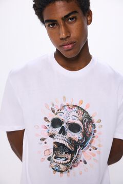 Springfield Playera calavera natural