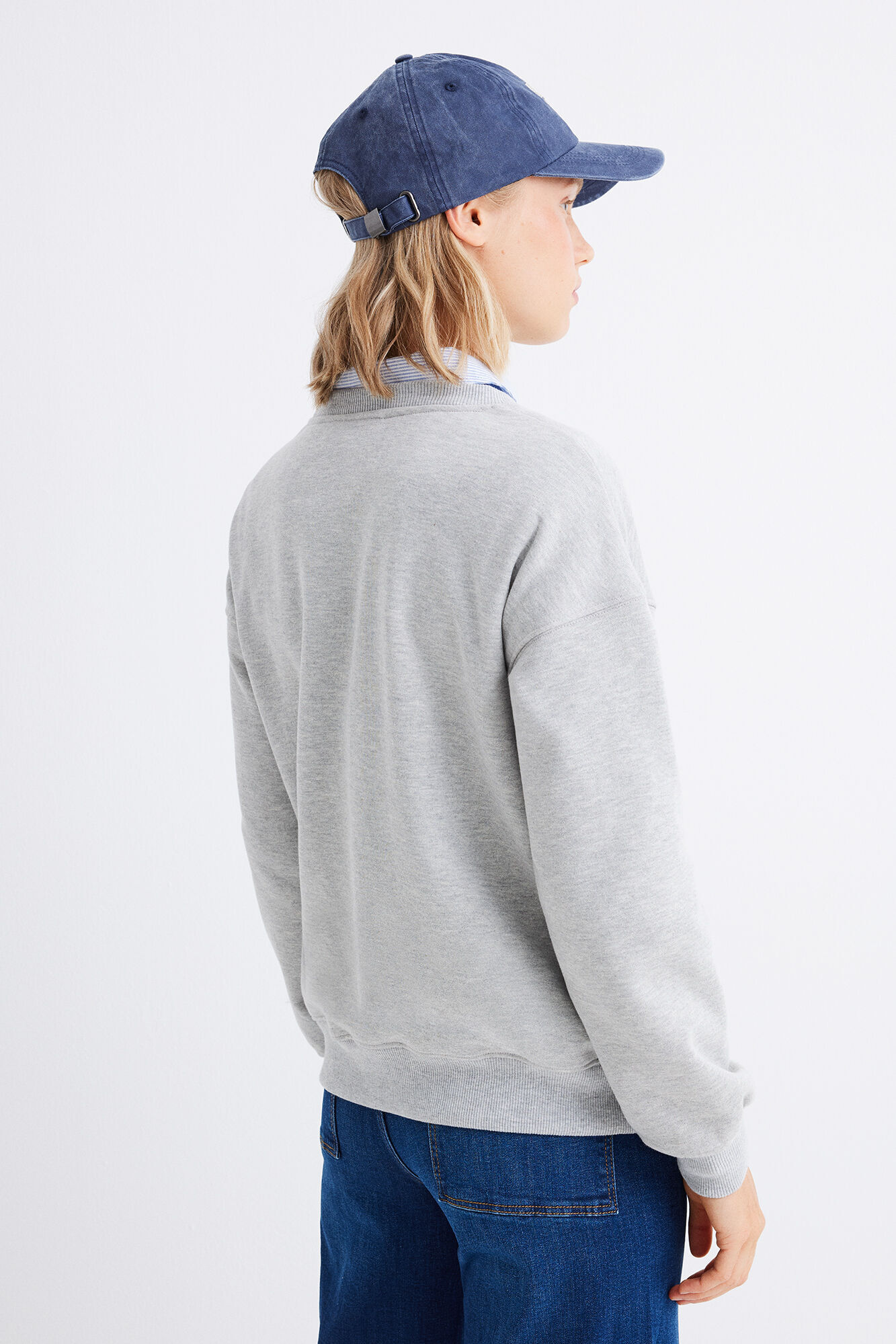 Springfield Sudadera Mickey Mouse algod&oacute;n gris