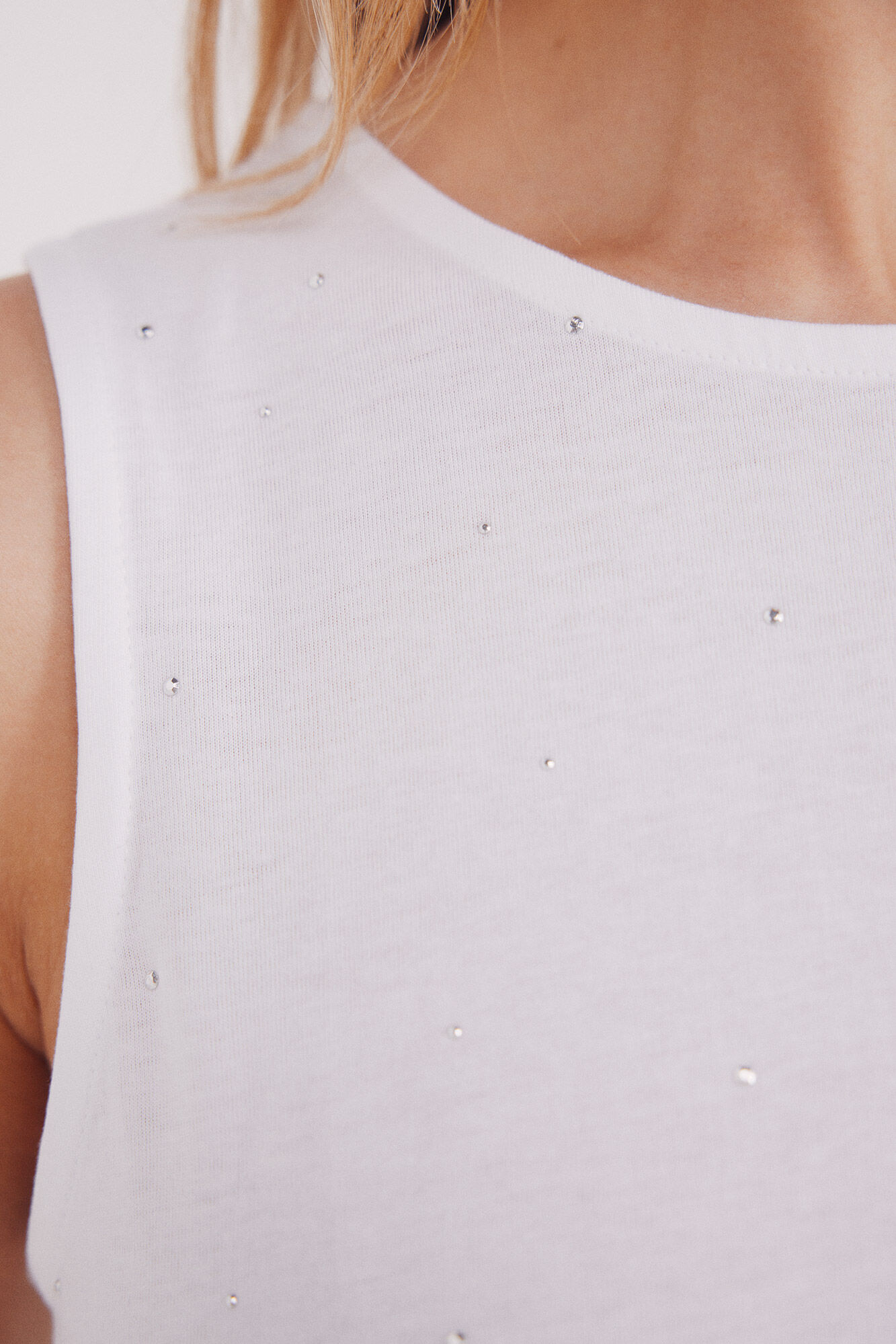 Springfield Playera tachuelas cristal